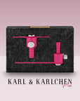 Zuschneidehilfen in pinker Farbe